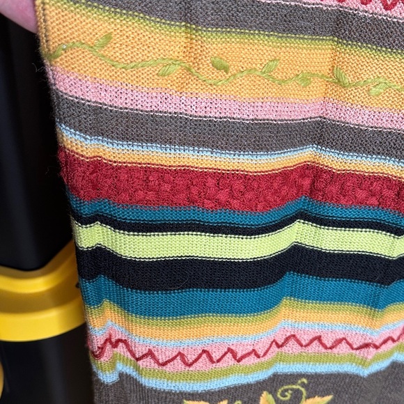 Double D Ranch Linen Blend Multicolor Striped Maxi Pencil Skirt Size Large - Picture 6 of 9